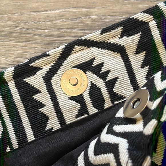 Forever 21 Canvas Boho Tribal Embellished Tote Bag - Picture 6 of 14